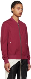 Rick Owens Burgundy Flight Reversible Bomber Jacket