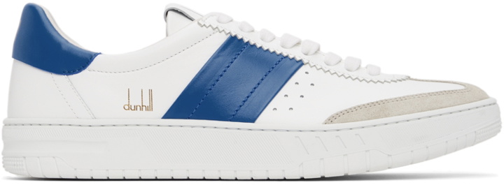 Photo: Dunhill White & Blue Court Legacy Sneakers