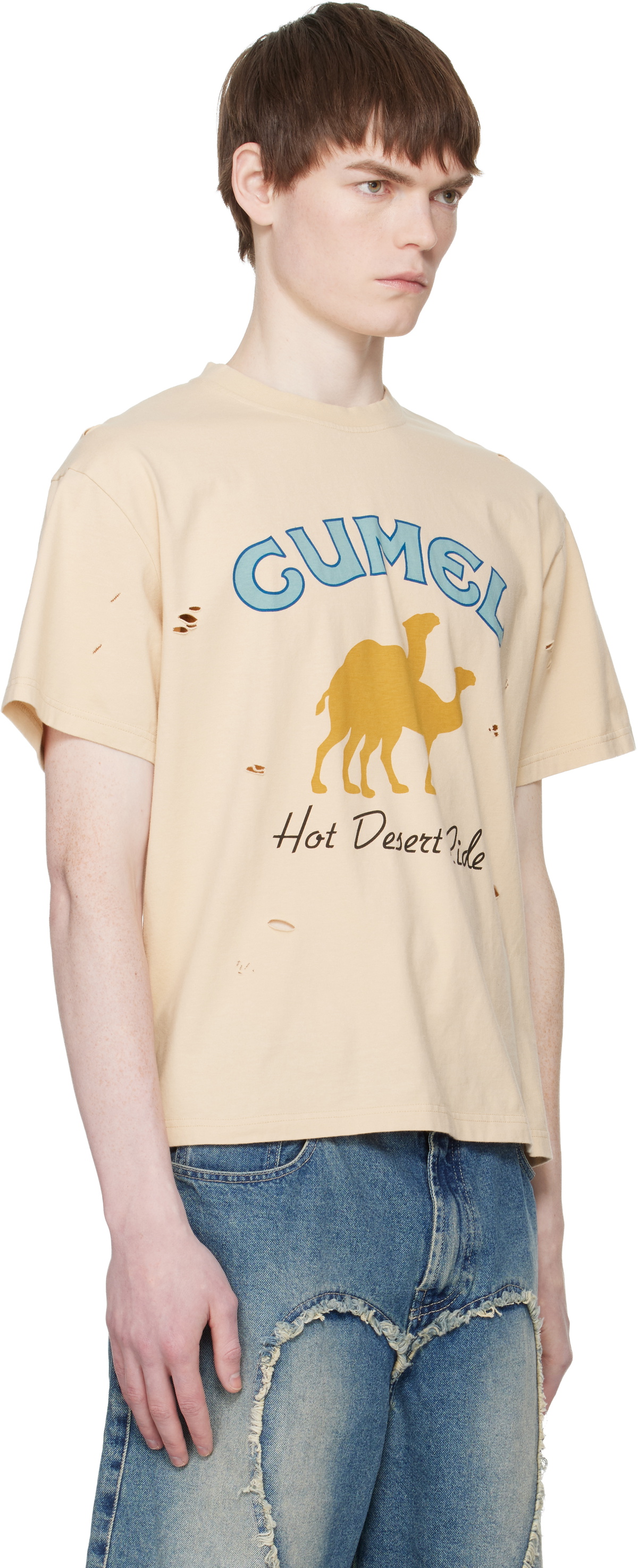 Carne Bollente Beige 'Cumel' T-shirt