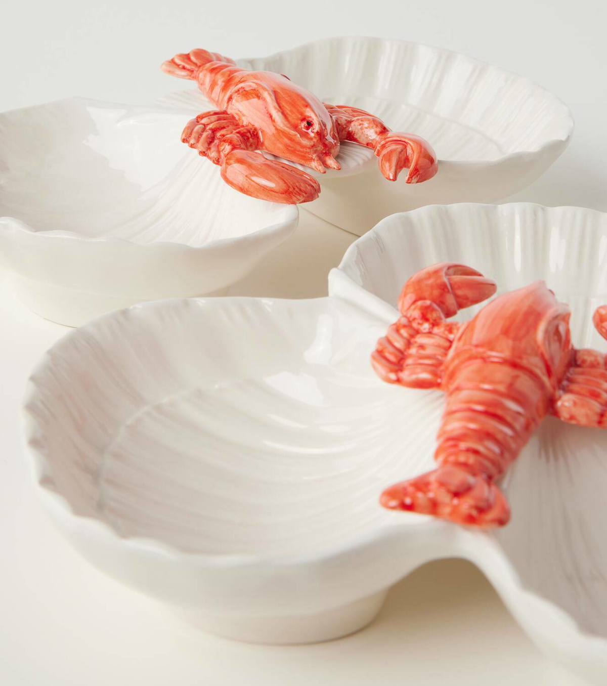 Les-Ottomans Lobster ceramic appetizer plate