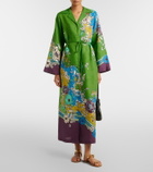 Alémais Nanci printed linen shirt dress
