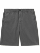 Mr P. - Straight-Leg Cotton-Twill Shorts - Gray
