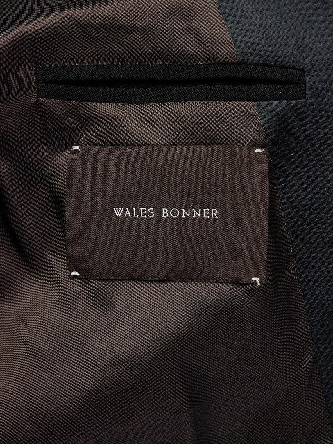 Wales Bonner - Rise Double-Breasted Satin-Trimmed Grain De Poudre