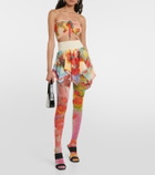 Jean Paul Gaultier Flower tulle leggings