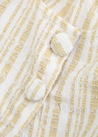 Lisa Marie Fernandez Striped Seersucker Cardigan White
