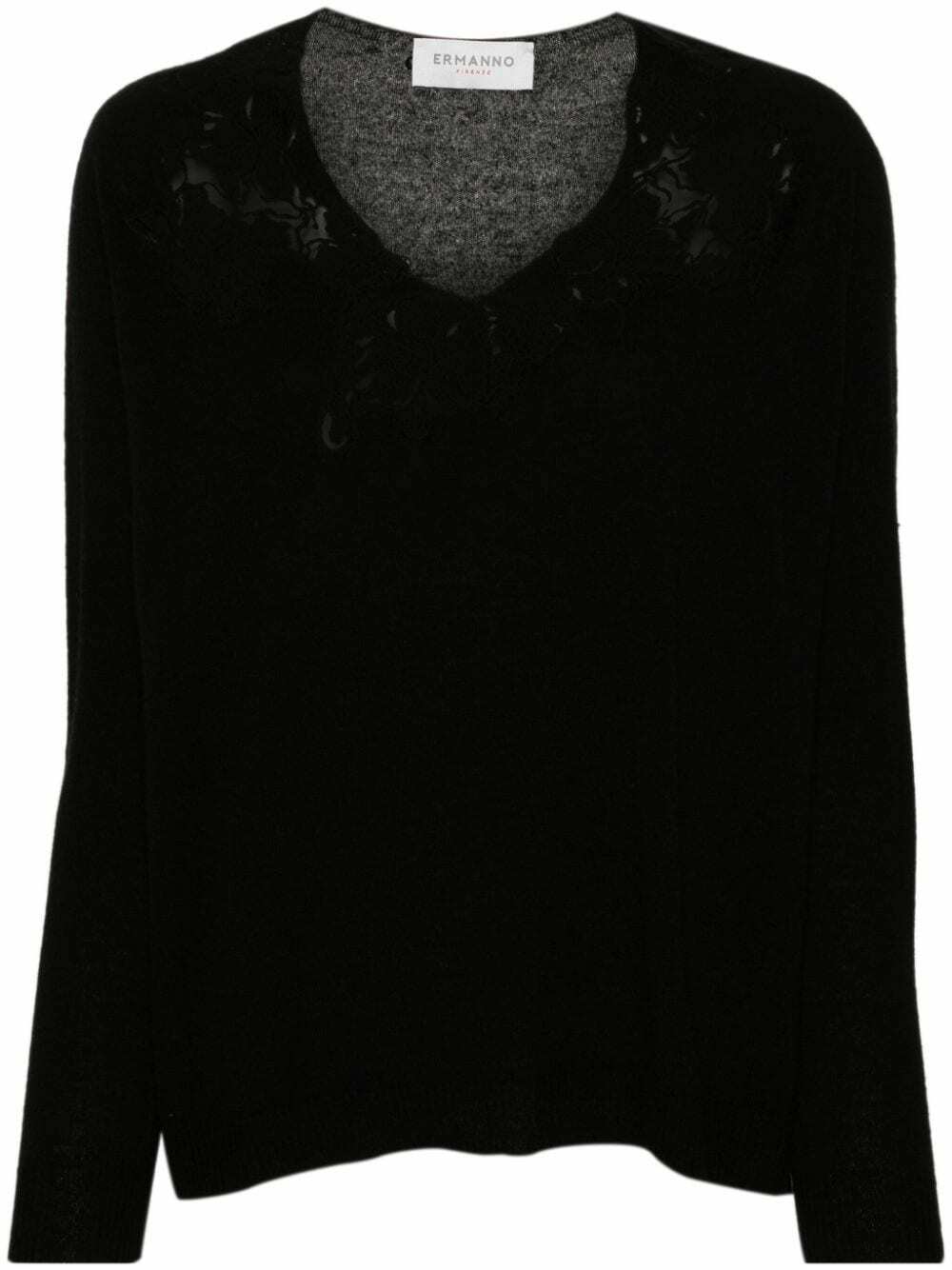 ERMANNO - Wool V-necked Sweater