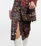 Dries Van Noten - Floral cotton-blend midi skirt