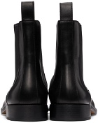 Dries Van Noten Black Leather Chelsea Boots