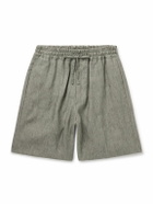 Kingsman - Straight-Leg Linen Drawstring Shorts - Green