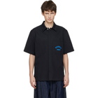 Givenchy Navy 'GIVENCHY Paris' Cotton Twill Shirt