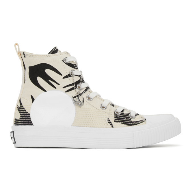 Photo: McQ Alexander McQueen Off-White Swallow Orbyt High-Top Sneakers