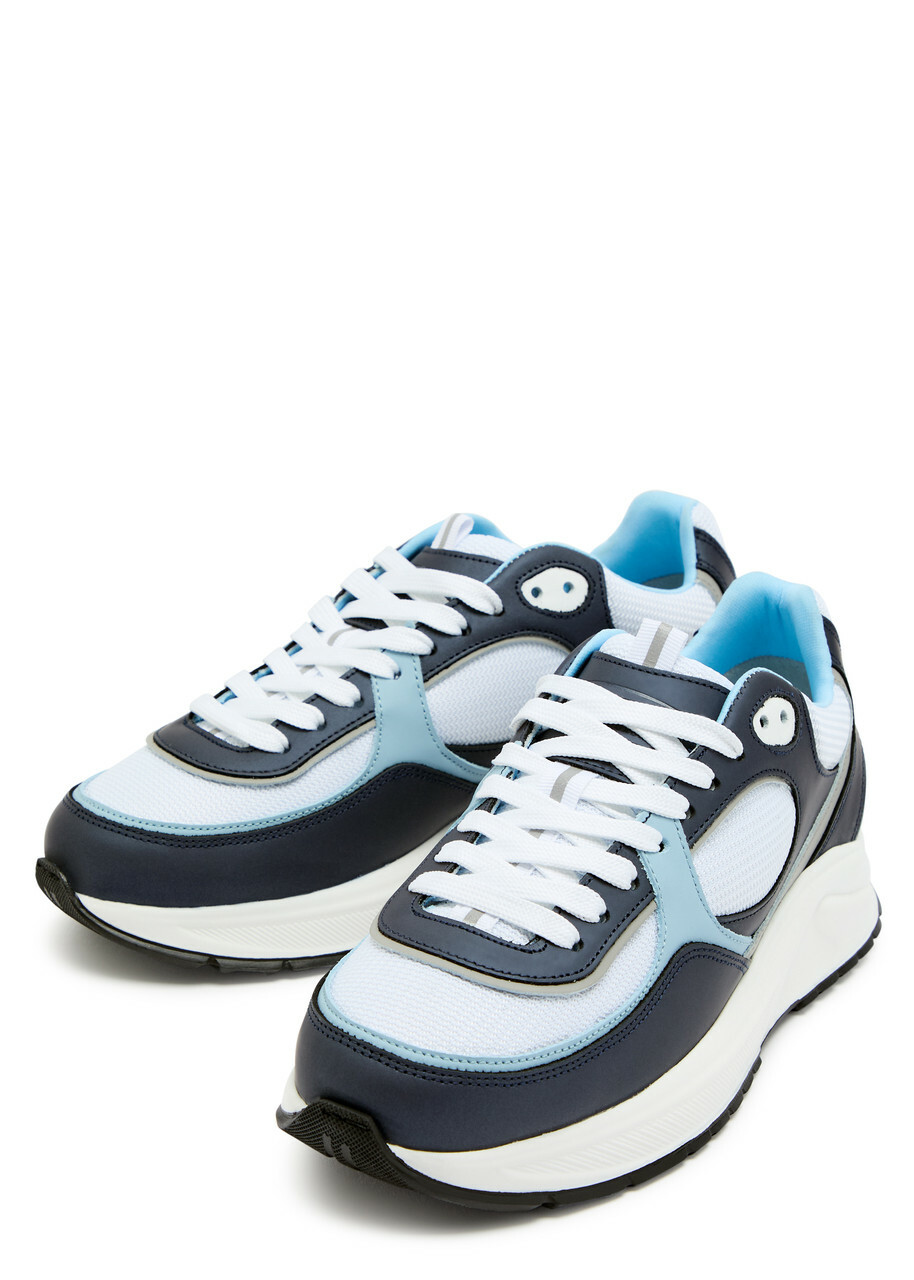 Cleens Onesixty Panelled Mesh Sneakers Blue