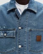 Carhartt Wip Stamp Jacket Blue - Mens - Denim Jackets/Overshirts
