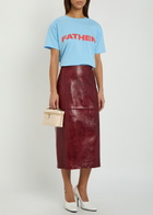 Bettter Father Printed Cotton T-shirt Blue