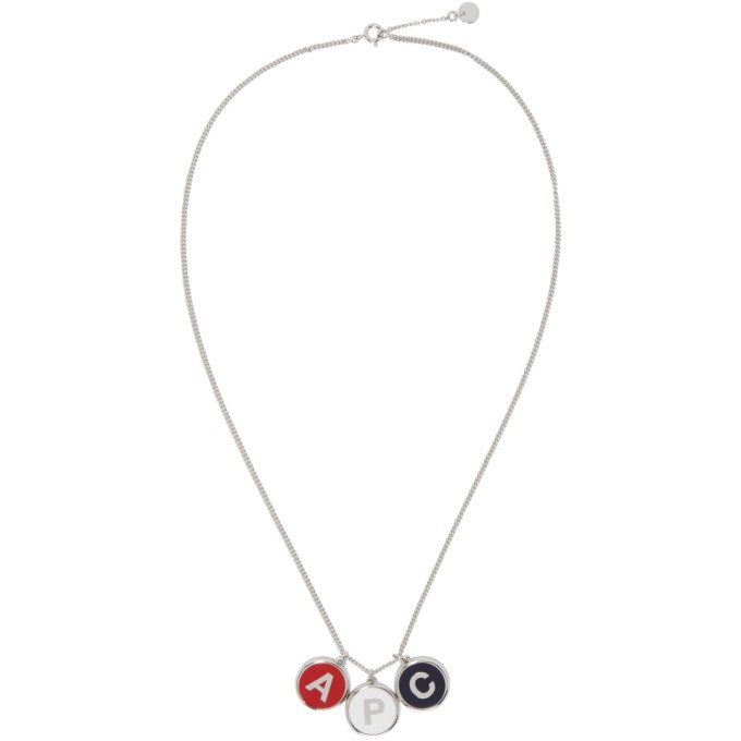Photo: A.P.C. Silver Initials Necklace