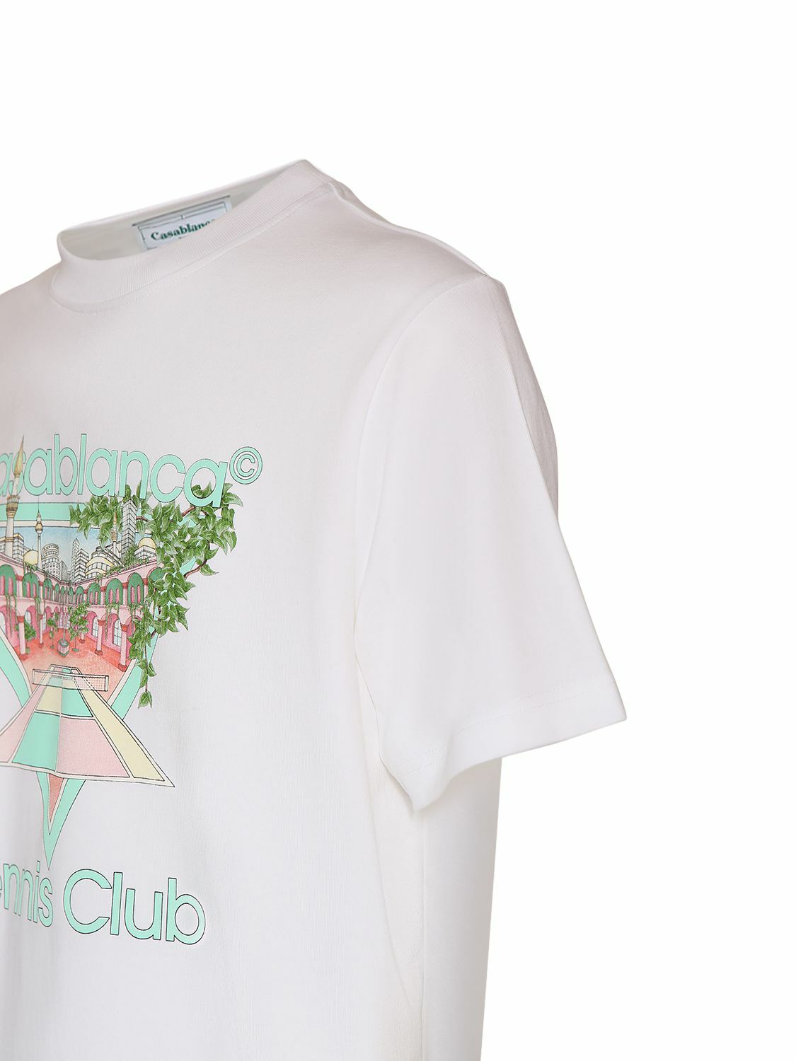 CASABLANCA - Tennis Club Organic Cotton T-shirt Casablanca CASABLANCA - Tennis Club Organic Cotton T-shirt Casablanca