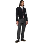 Thom Browne Black Merino Wool 4-Bar Classic Cardigan