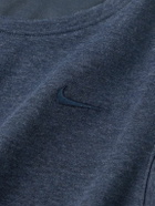 Nike Training - Primary Logo-Embroidered Cotton-Blend Dri-FIT Tank Top - Blue