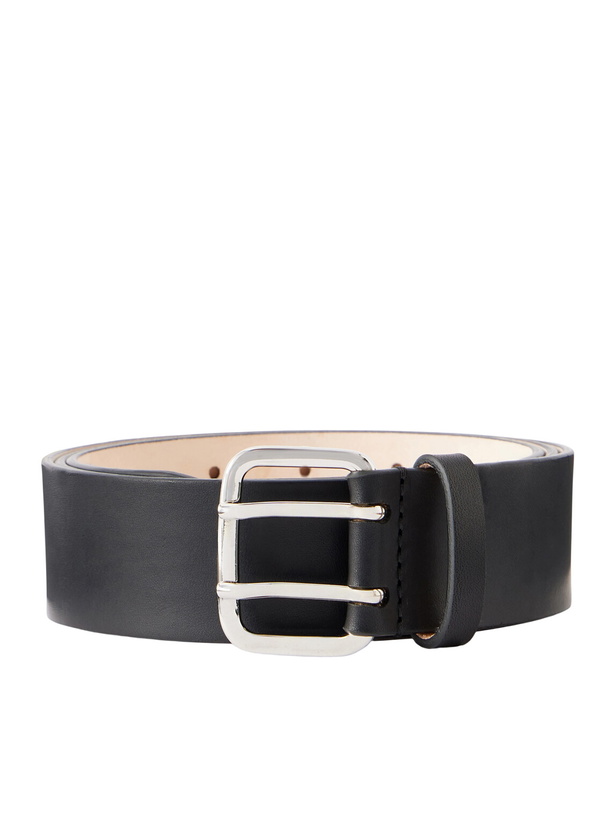 Photo: Déhanche - Hutch 3cm Leather Belt - Black