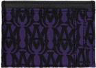 AMIRI Black & Purple Jacquard Card Holder