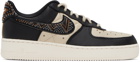 Nike Black & Beige Premium Goods Edition 'The Sophia' Air Force 1 Sneakers