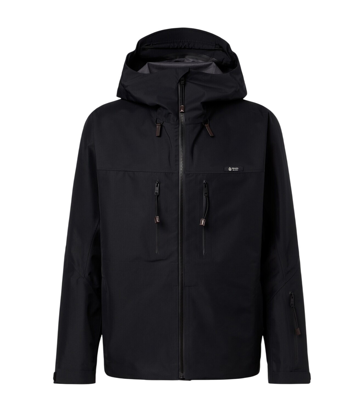 Prada Black Half-Zip Hooded Jacket Prada
