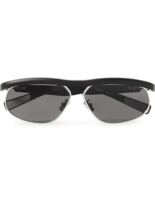 Photo: Dior Eyewear - DioRider S1U Oval-Frame Acetate and Silver-Tone Sunglasses