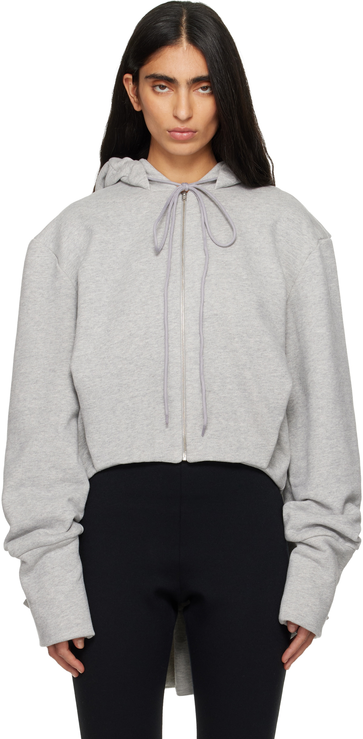 FIDAN NOVRUZOVA Gray Lotte Hoodie