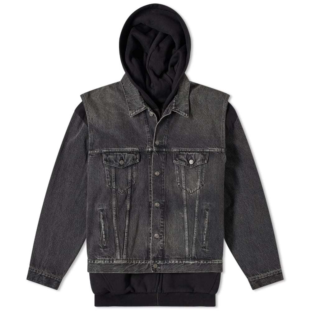 BALENCIAGA バレンシアガ Twin Set Denim Jacket Balenciaga Japanese Denim Twinset Jacket Balenciaga