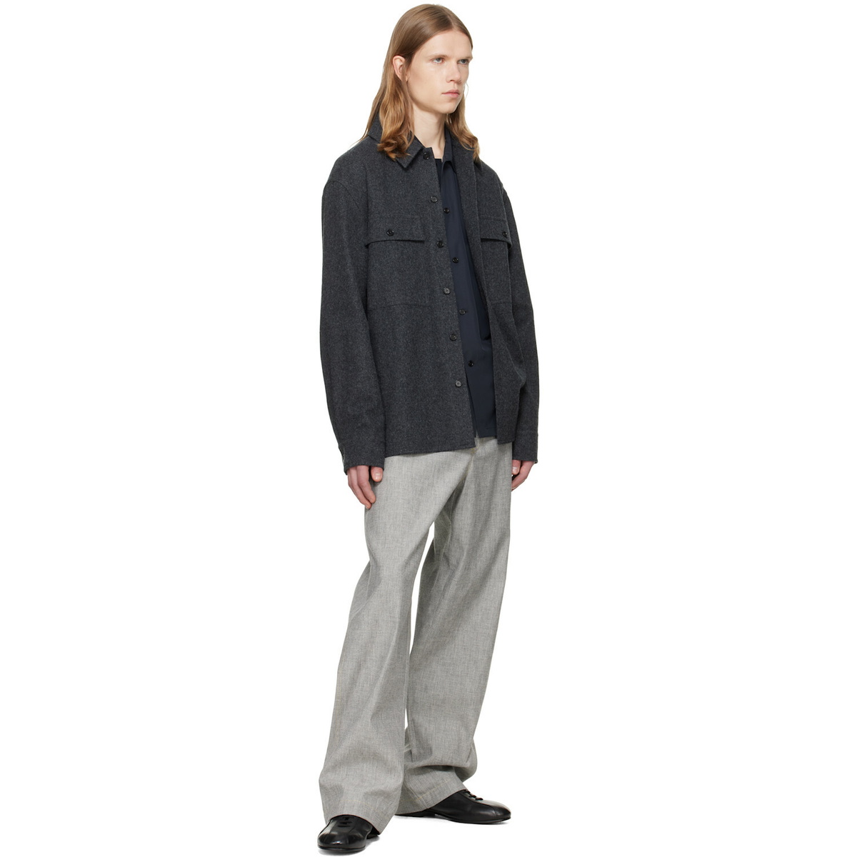 Jil Sander Gray Outer Shirt Jacket