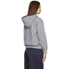 Jil Sander Gray Cotton Terry Hoodie