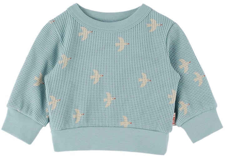 Photo: TINYCOTTONS Baby Blue Birds Sweater