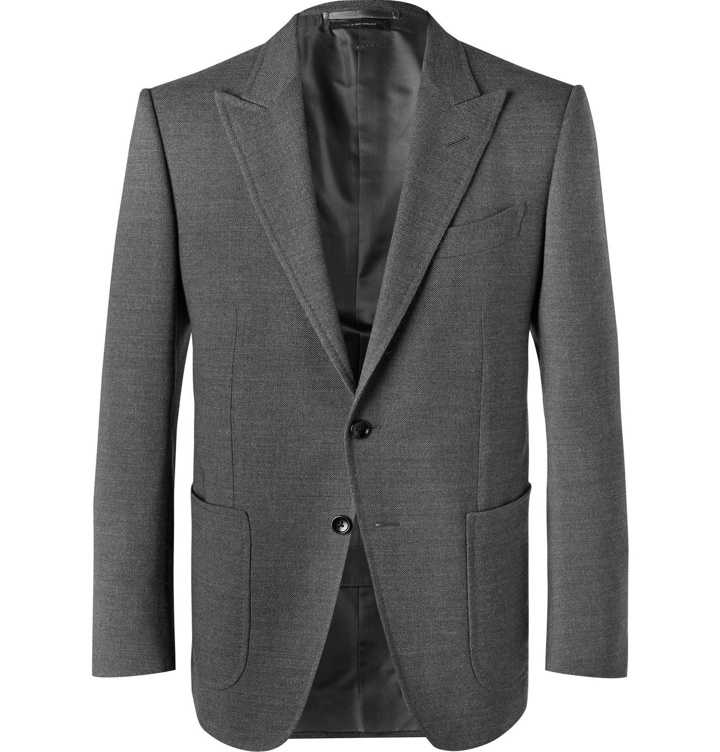 Photo: TOM FORD - O'Connor Slim-Fit Wool-Blend Suit Jacket - Gray