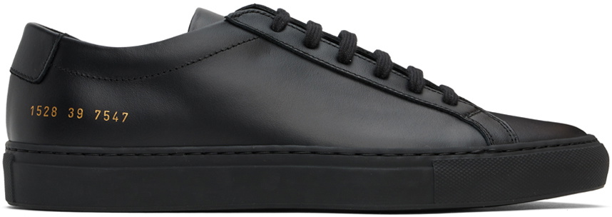 Common Projects Black Original Achilles Low Sneakers