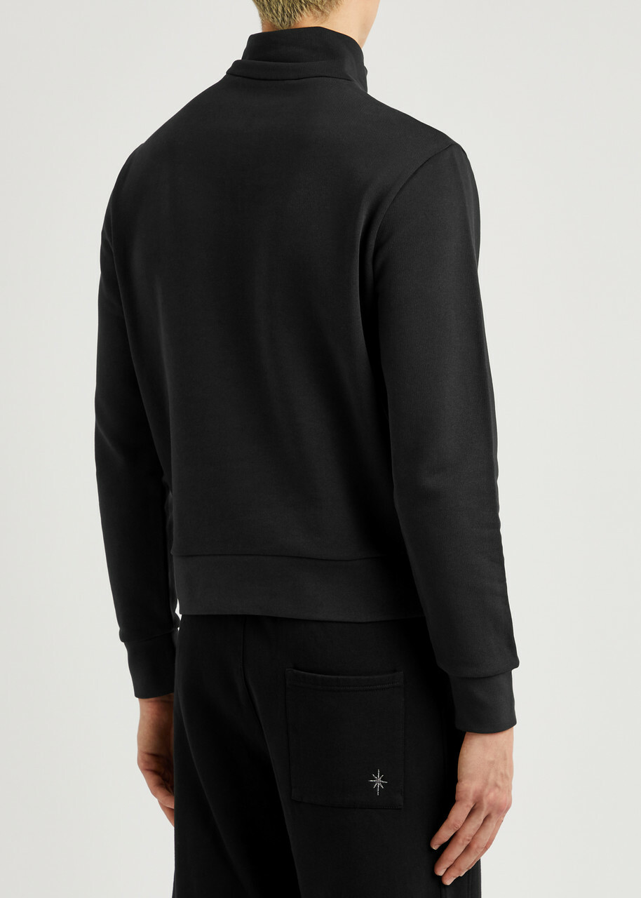 【MONCLER】COTTON HALF-ZIP SWEATSHIRT スウェット ジップ MONCLER Half-zip cotton sweatshirt | Harvey Nichols