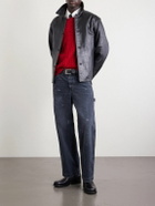 Enfants Riches Déprimés - Paint-Splattered Distressed Wide-Leg Jeans - Black