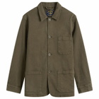 Portuguese Flannel Men's Labura Chore Jacket in Olive
