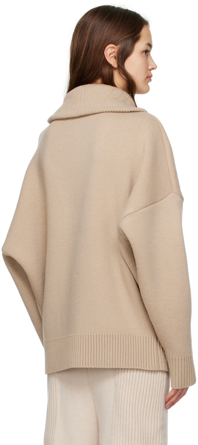 Trunk Project Beige Sailor Collar Sweater