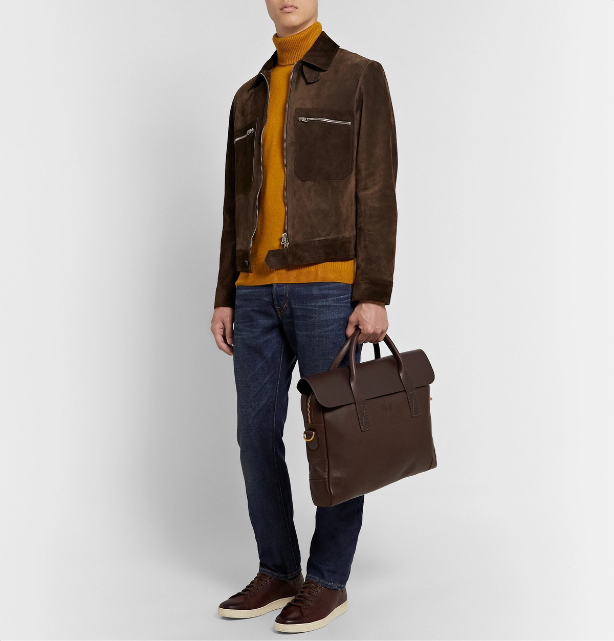 Bennett Winch - Full-Grain Leather Briefcase - Brown Bennett Winch