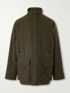 Purdey - Checked Wool-Tweed Field Coat - Green