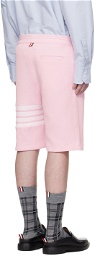 Thom Browne Pink 4-Bar Shorts