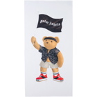 Palm Angels White Pirate Bear Towel