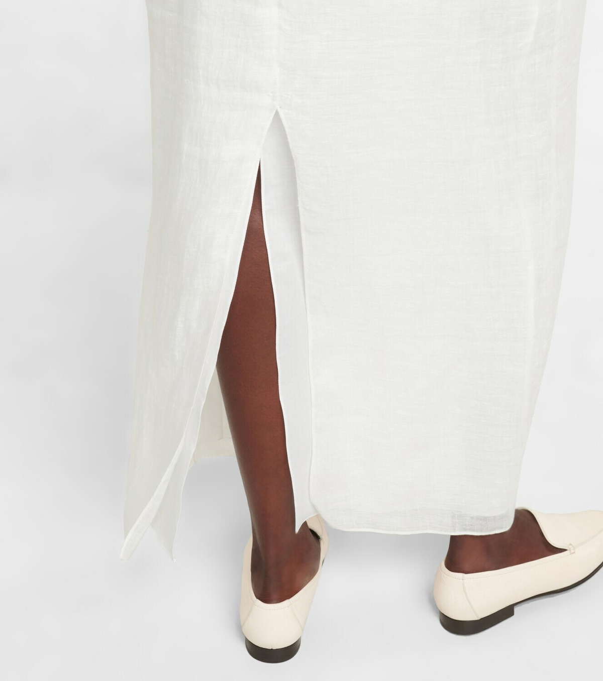 The Row - Berth high-rise linen maxi skirt