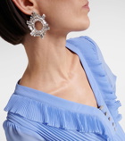 Self-Portrait Diamanté-embellished chiffon maxi dress
