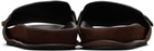 JACQUEMUS Brown Suede Loafer Sandals