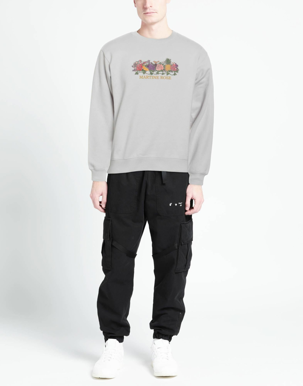 Martine Rose Mens Sweatshirt Light in Grey