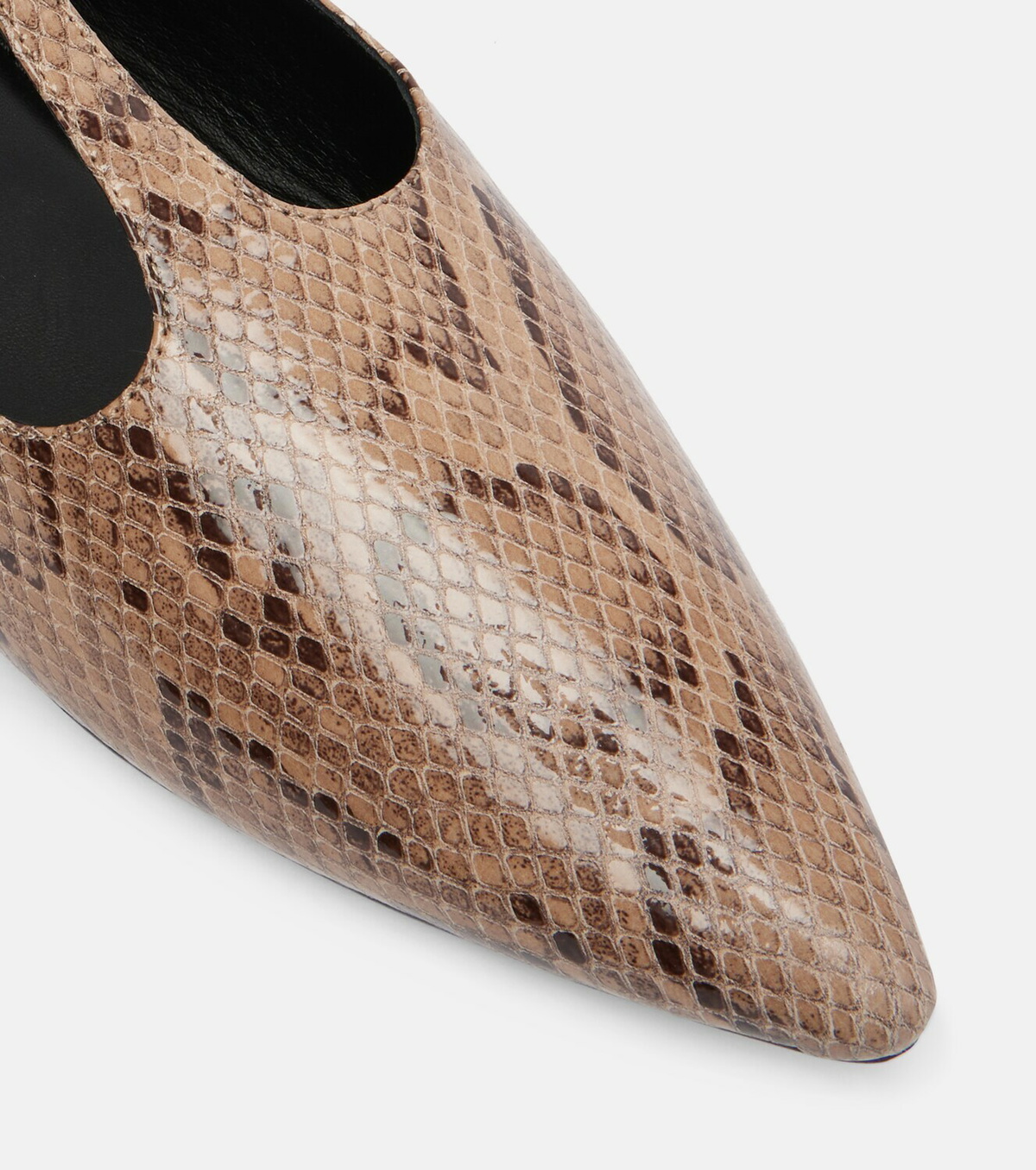A.Emery Ward snake-effect leather Mary Jane flats