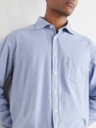Hartford - Paul Cotton-Flannel Shirt - Blue