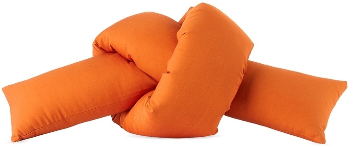 Photo: JIU JIE SSENSE Exclusive Orange Baby Knot Cushion