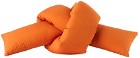 JIU JIE SSENSE Exclusive Orange Baby Knot Cushion